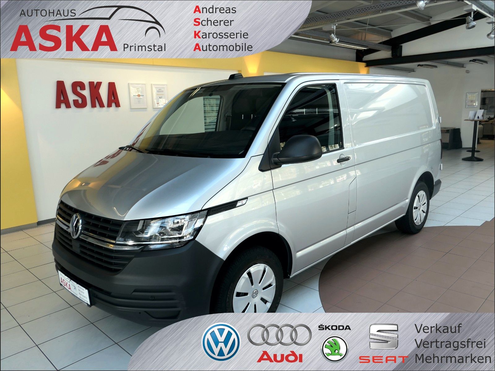 Volkswagen T6.1 Kasten 2.0 TDI*Navi+AppConn.*Heckflügeltür*